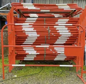 Barrière de chantier déstockage