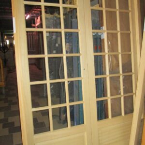 PORTES Intérieures NEUVES à VITRER (PAS de carreaux de vitre présents) en 1 ou 2 vantaux